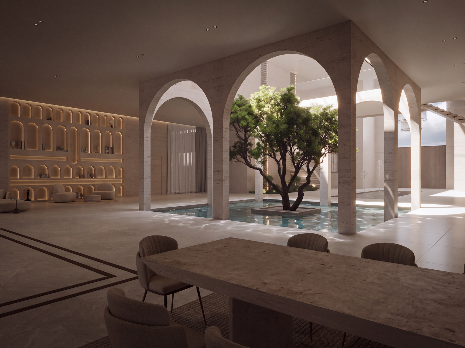 Courtyard interior