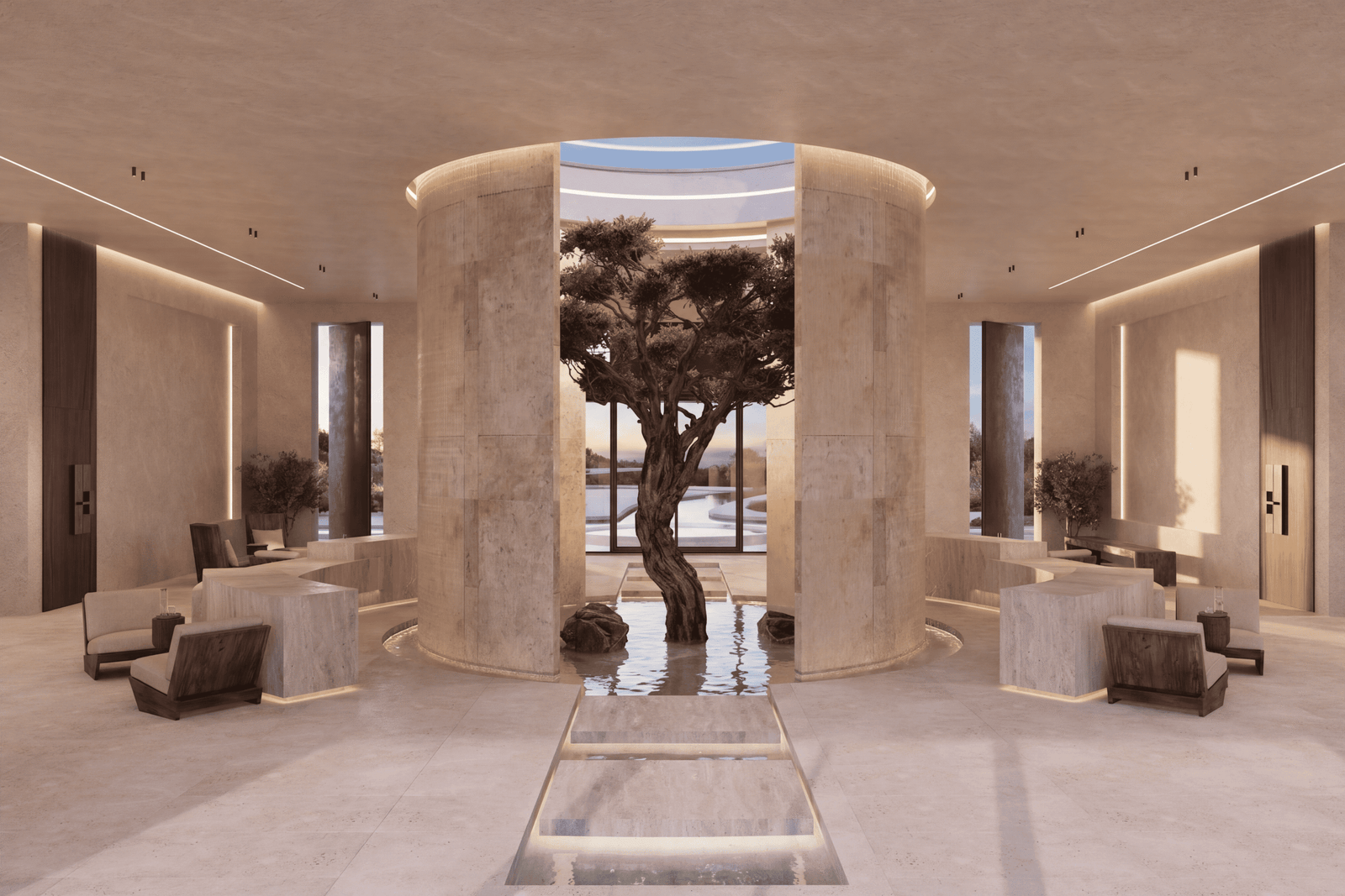 Courtyard interior